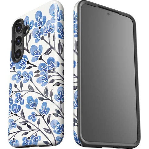 Blue Cherry Blossoms by Cat Coq Galaxy S25 Impact Case